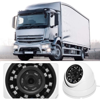 Kamera AHD CCTV, kamera 360 ° IR 720P AHD 24LED Zewnętrzna PAL noktowizor (biały) [13050000334]